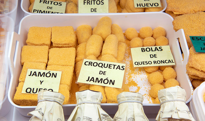 Fritos y croquetas en la carnicería A. Irigoyen Pamplona