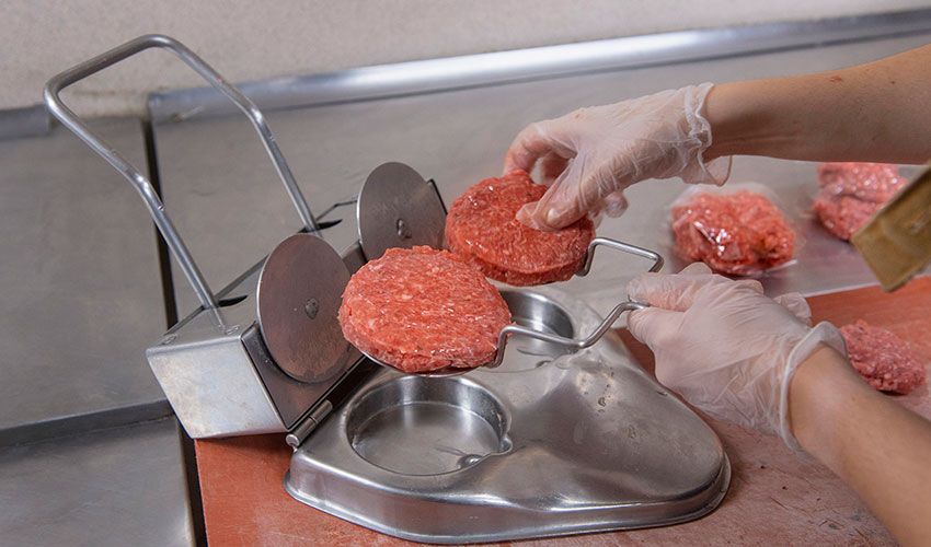 Hamburguesas en la carnicería A. Irigoyen Pamplona